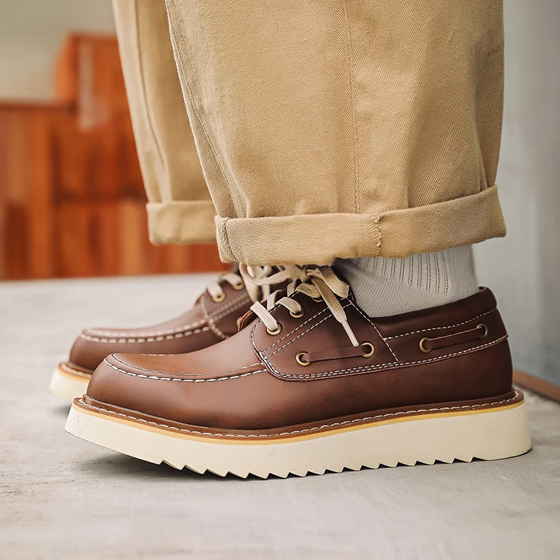 

Мужские низкие ботинки Owl Ci Work oes Thi Bot, повседневные ретро-ботинки Briti Sle с квадратной головкой для отдыха Mark oes