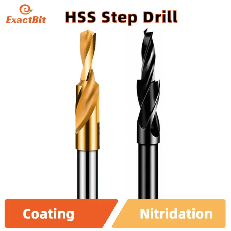 

SIQICNC Counterbore Twist Step Drill Dual Cutting Bit HSS for Metal 90 180 Degree M3 M4 M5 M6 M8 M10 M12 Cone Drilling Tool 1PCS