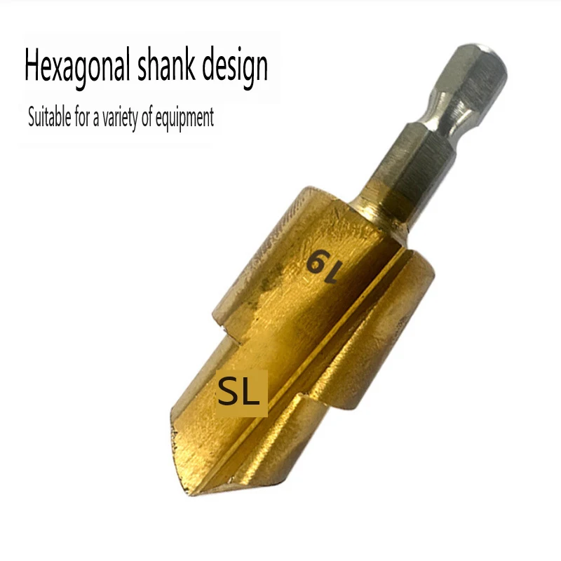 Imagem -03 - Hexagonal Step Drill Bit Grupo Titânio Revestido Ppr Levantamento Bits Núcleo para Conexão de Tubulação de Água Alargamento Ferramenta de Perfuração 20 mm 25 mm 32 mm