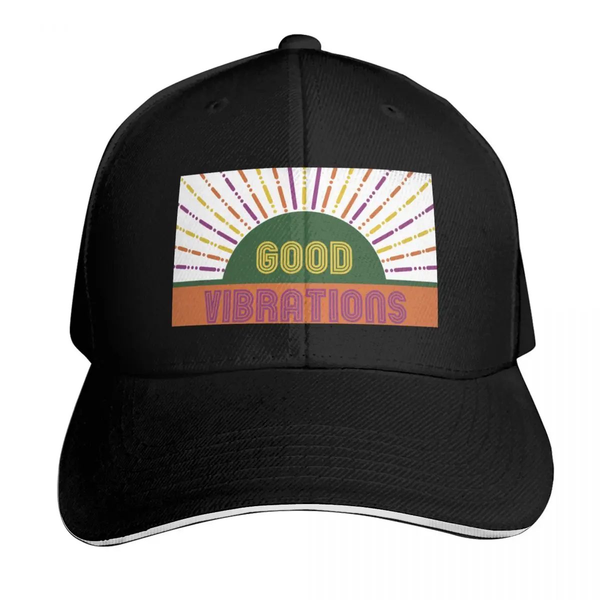 Good Vibrations - The Beach Boys Baseball Cap Curved Brim Classic Fit Low Profile Unstructured Unisex for Men Women