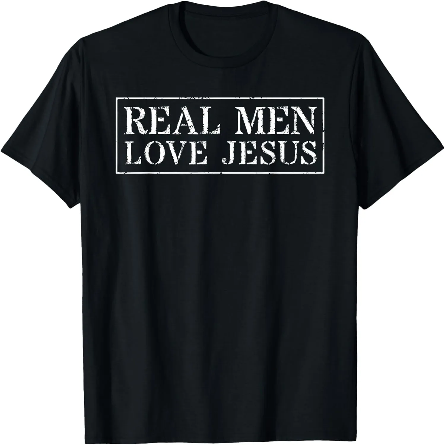 Christian Design For Men_ Real Men Love Jesus T-Shirt