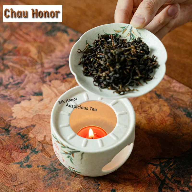 

Ручная роспись, держатель для подогрева чая с цветами персика, спиртовая горелка, плита, подставка для чайника, банка для запеченного молока, карбоновая печь, чайная церемония, ремесло