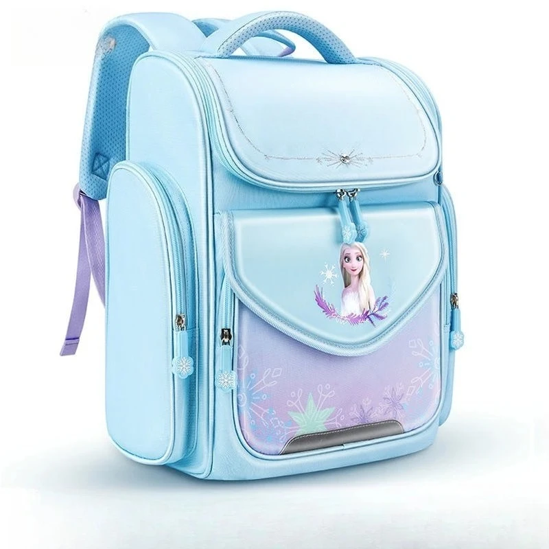 Elsa Princess Backpack, Frozen Girls School Bag for Kids Large Capacity Student Rucksack