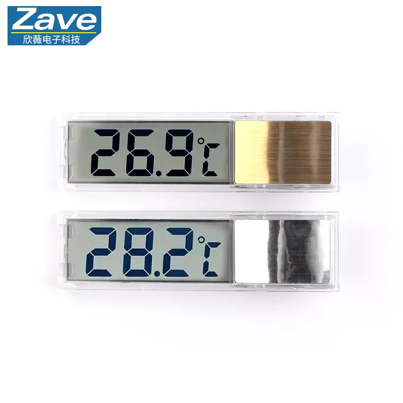 Aquarium Digital Display Wireless Thermometer LK-50 LCD See-Through Electronic LED Inductive Water Thermometer