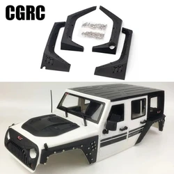 4PCs Nylon Fiber Front Rear Wheel Eyebrow Armor For 1/10 Wrangler Body RC Crawler Car AXIAL SCX10 90046 AX103007