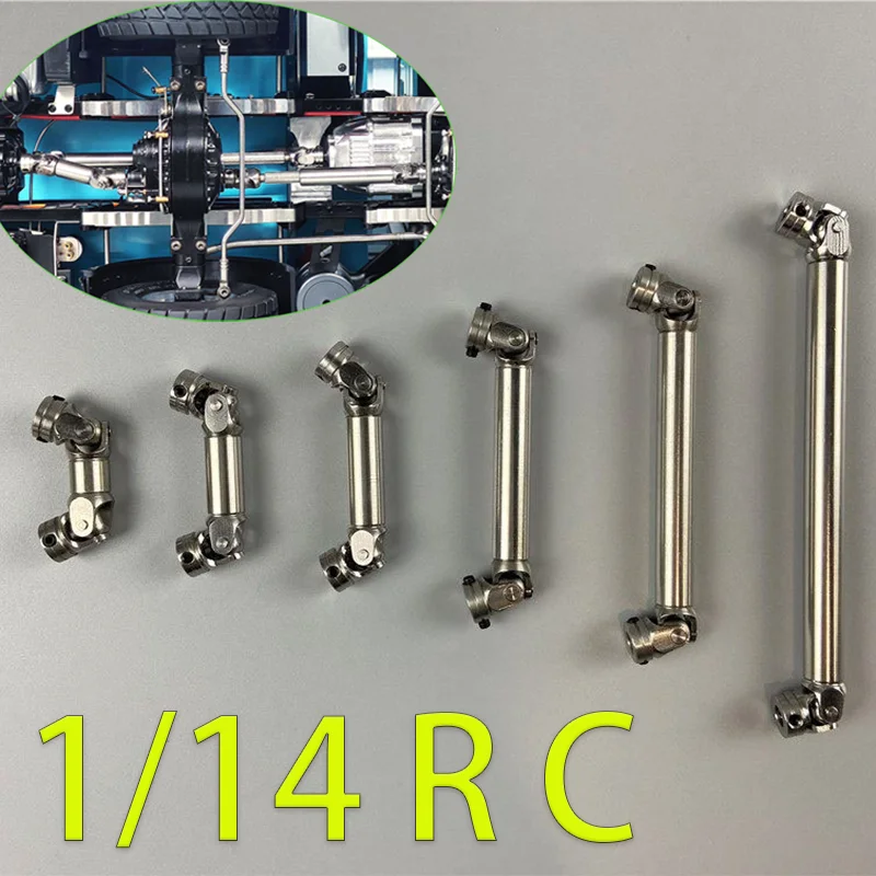 Arbre d'entraînement de Simulation en métal, échelle 1:14, 1 pièce, pour camion Tamiya RC SCANIA 770S R620 VOLVO BENZ Arocs MAN TGX, accessoires de voiture