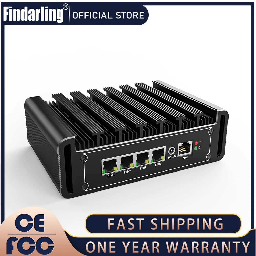 Fanless Intel Jasper Lake N5095นุ่มเราเตอร์ pfsense รองรับ NVMe 4 * Intel 2.5g I225 NICS ซิมช่องเสียบบัตรเอาท์พุท1HD 1DP