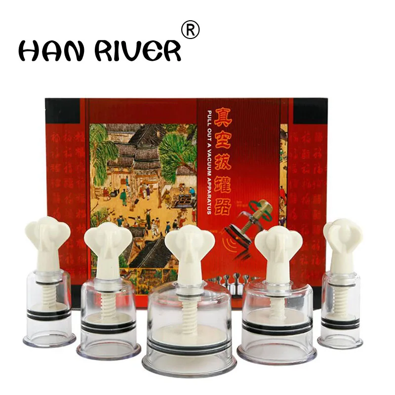 Hand twist type rotary cupping apparatus   vacuum cupping Household thickening tank cupping therapy and cupping protection