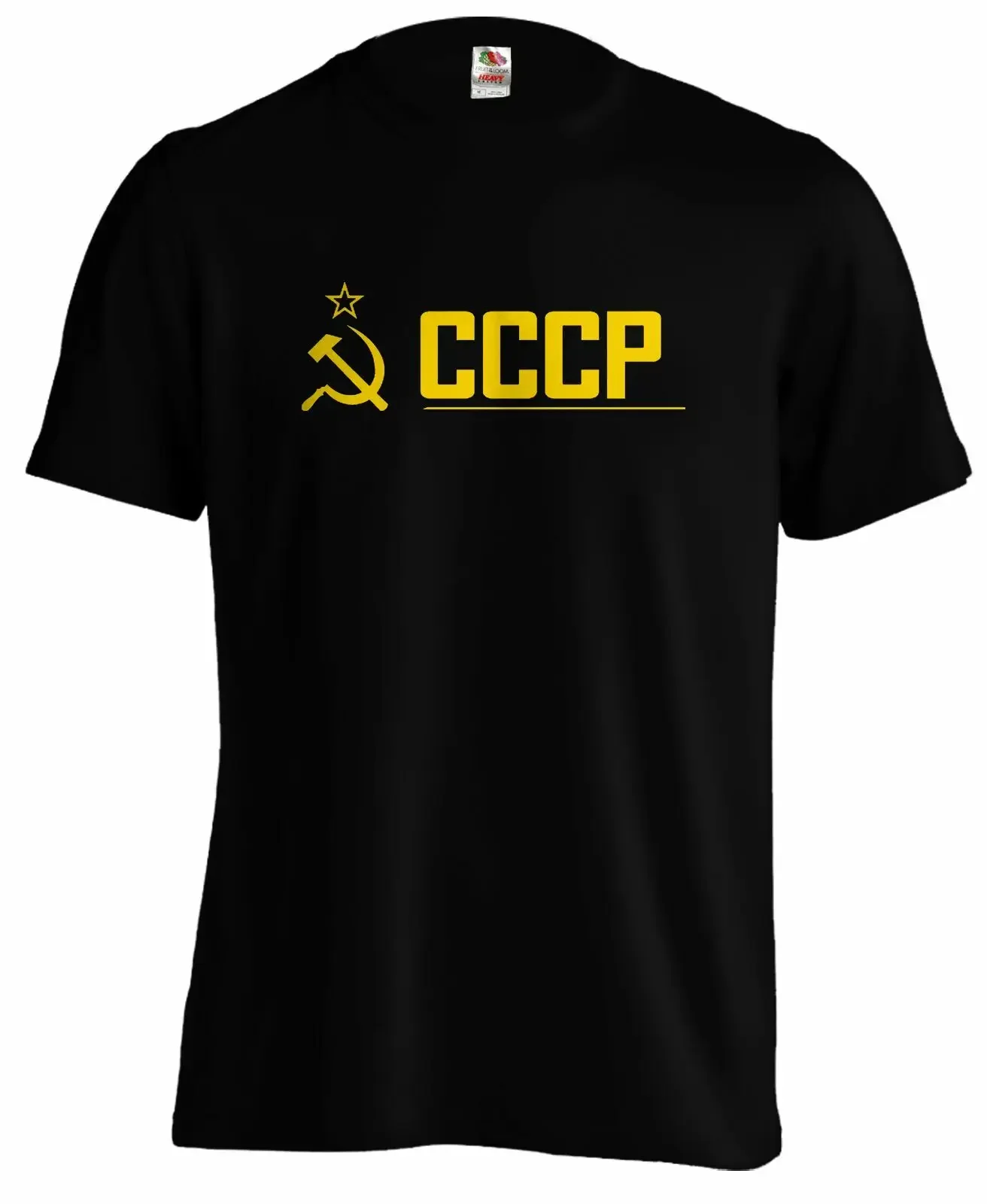 Russian Soviet Communist CCCP Retro Hammer and Sickle Emblem T-Shirt. Summer Cotton O-Neck Short Sleeve Mens T Shirt New S-3XL