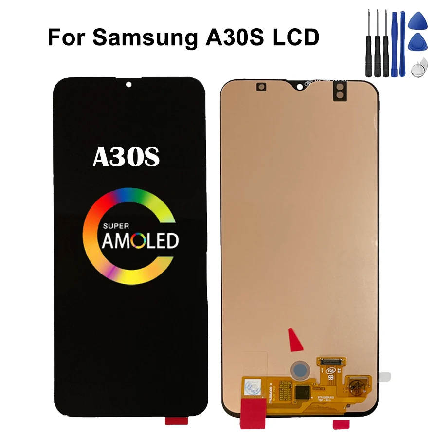 Super AMOLED For Samsung A30S Screen Replacement A307 A307F A307FN A307G A307GN LCD Display With Touch Screen Assembly
