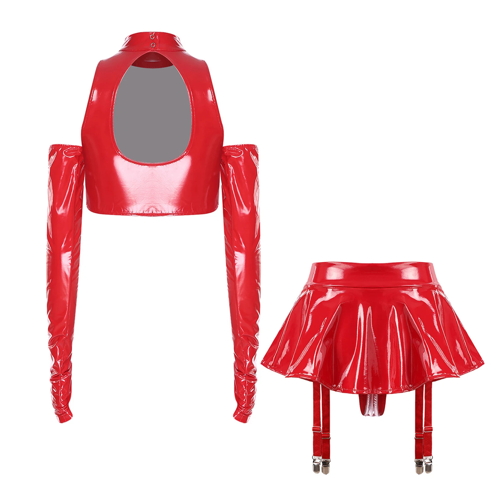 Completo da donna in pelle PU - Garter Belt Set recensione e prezzo