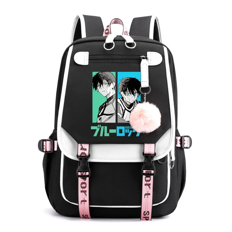 Ransel Harajuku pola Anime, ransel sekolah remaja, ransel USB kualitas tinggi, ransel Anime, tas punggung keren