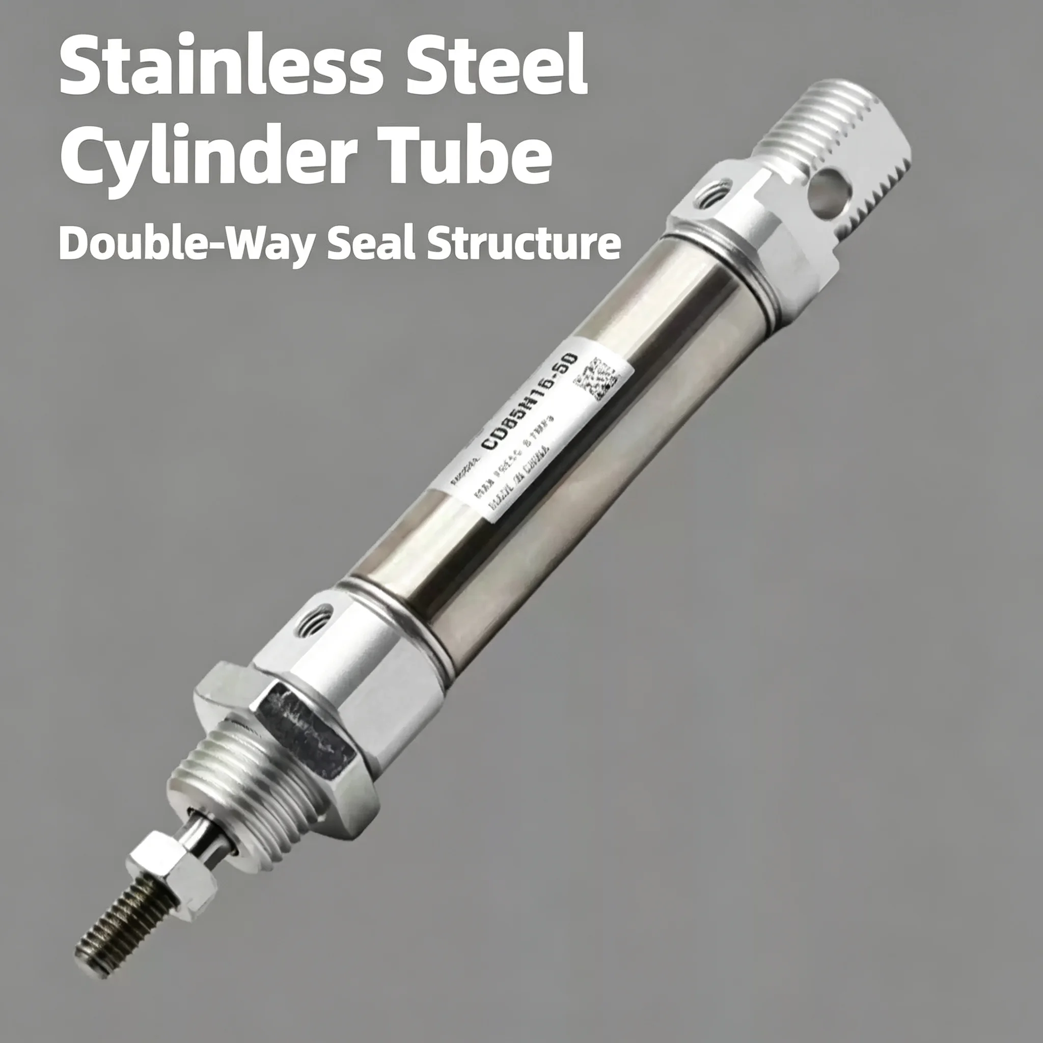  Mini Pneumatic Cylinder Double Acting Two Way Single Rod Air Cylinder Bore 8-20mm Stroke 10-200mm  CD85N10 16 20 25