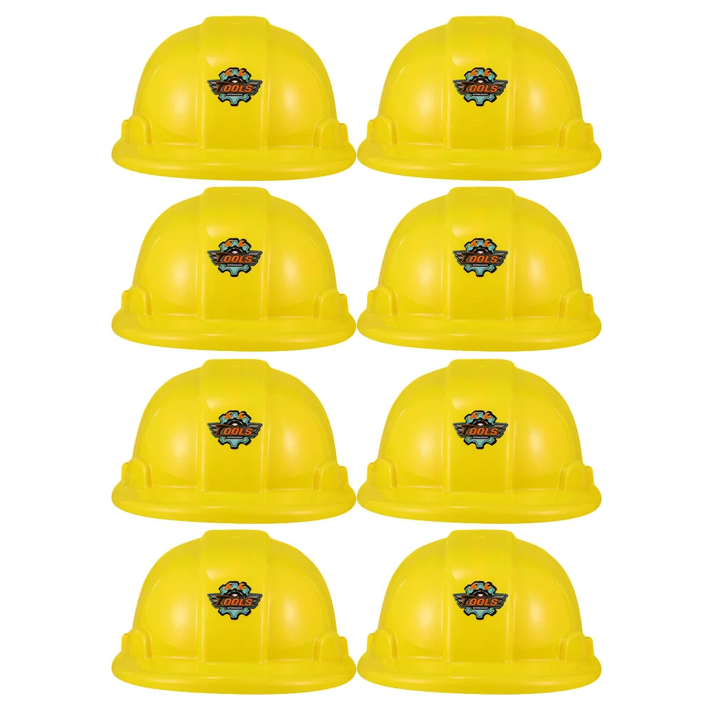 

Realistic Construction Party Hats Kids Plastic Hats Party Supplies Simulation Educational Toy Game Boys Gift Yellow