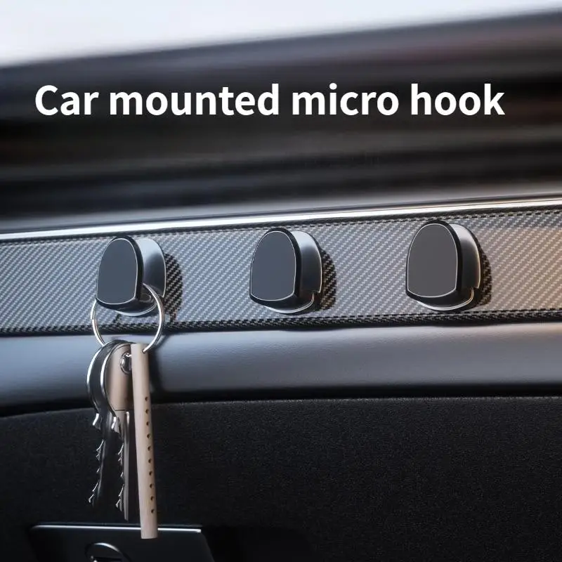 Car Storage Small Hook USB Data Cable Key Mask Adhesive Storage Hook Convenient Installation