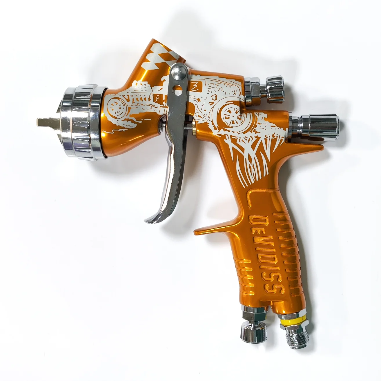 DEVIDISS GTE Pro TE20 Lite HVLP Spritzpistole 1,3mm Düse - Perfekt für Alle Autolacke, Professioneller Fein-Finish-Effekt