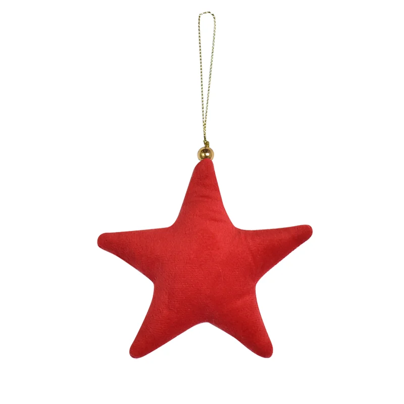 Christmas Ornament, Velvet Star Hanging Ornament, Christmas Tree Ornament