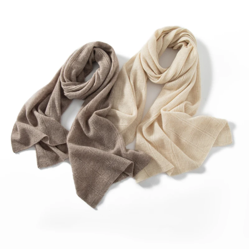 KOIJINSKY New Cashmere 180*60 Women in spring, autumn and winter, soft warm needle knitted scarf