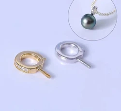 Hot Cheap 925 Sterling Silver Pendant Base Mountings Findings Parts for Oyster Edison Pearl Coral Beads Stones Crystal