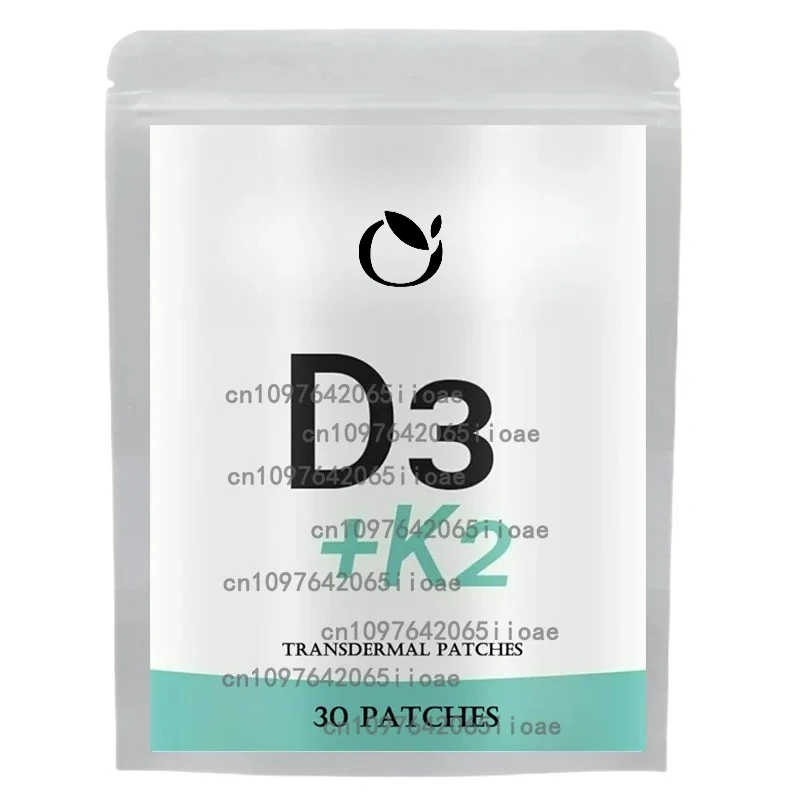

30 пластырей с витамином D3 + K2 Transdermal Patches способствует кости, помогает поддерживать иммунную систему