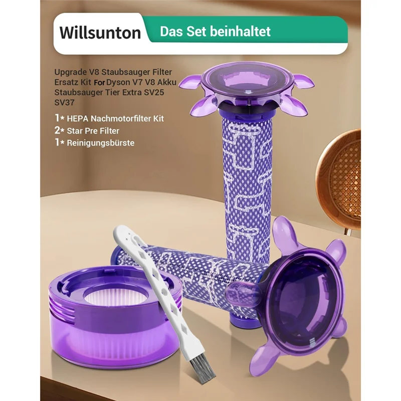 【Vendita calda!】Numero parte di ricambio filtro Hepa 965661-05, 967478-05 per aspirapolvere a batteria Dyson V7 V8 Animal Extra SV25