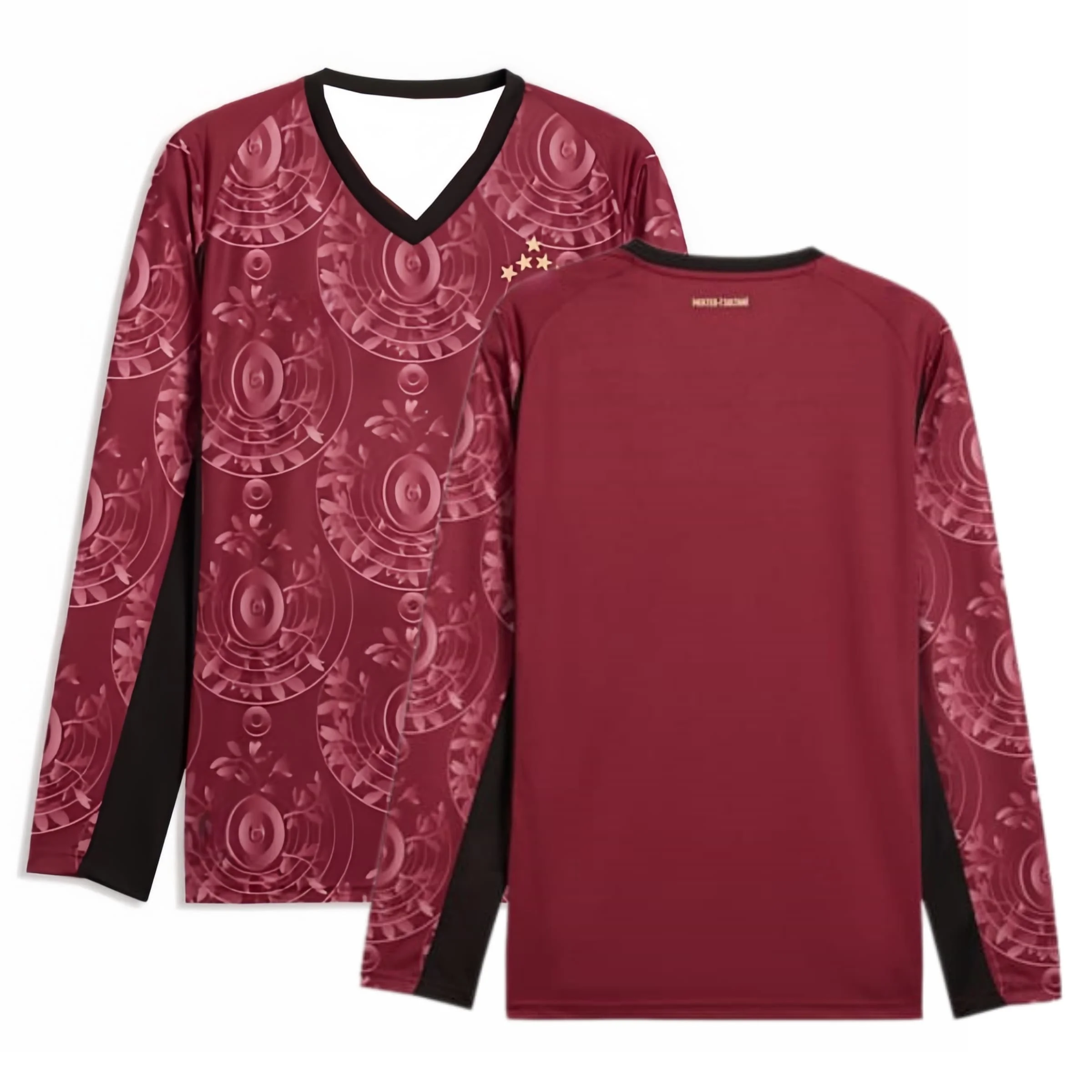 Türkiye Soccer Team Galatasaray SK Jersey Long Sleeve Football Shirt Maroon Retro Soccer Training Wear Men's Sports Uniform