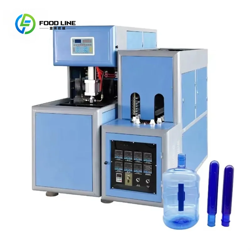 Customized Semi Automatic PET Bottle Stretch Blowing Machine Multi-Function Microcomputer Low Scrap Rate Small Business