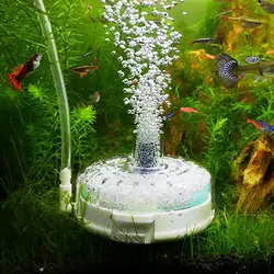 Small Ultrathin Aquarium Filter, Quiet Submersible Aeration Filter, Multifunctional Sponge, Turtle Tank, Round