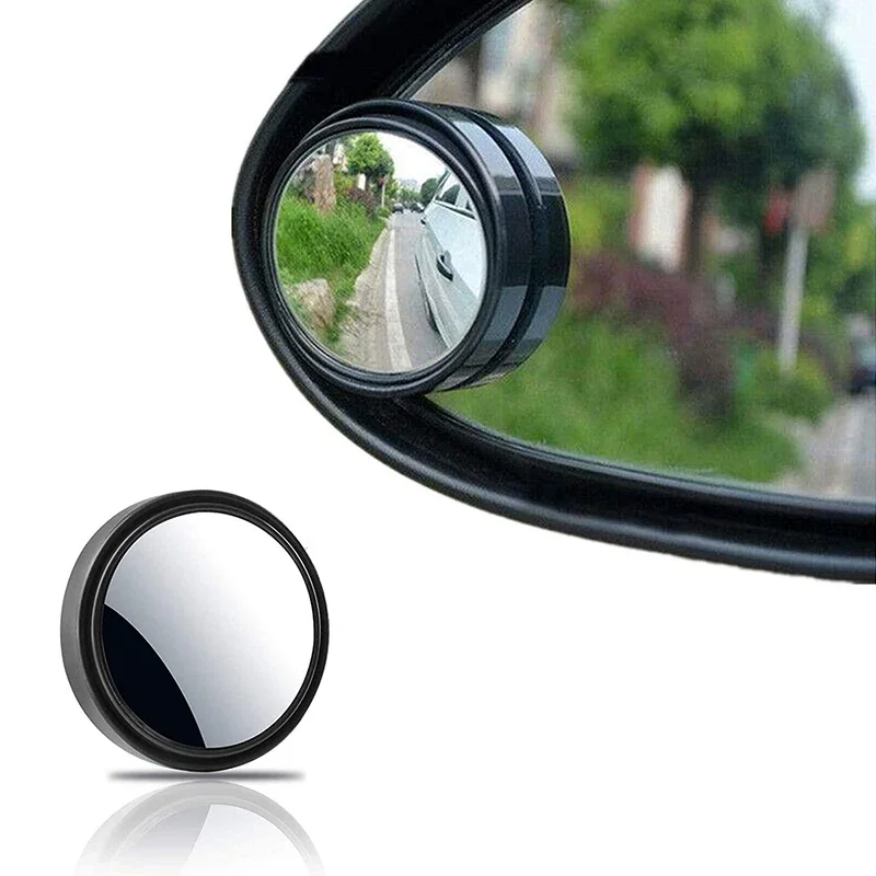 Adjustable Rotation Small Round Blindspot Outside Rear View Cars Mini Side Auxiliary Blind Spot Mirrors Lens