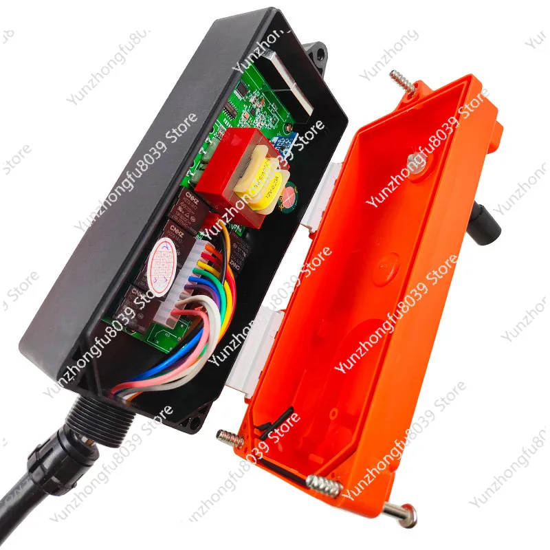 F21-E1B Lifting Motor Industrial Remote Control Button Crane Remote Control and Receiver Wireless 12V/24V/36V/AC110V/AC220V