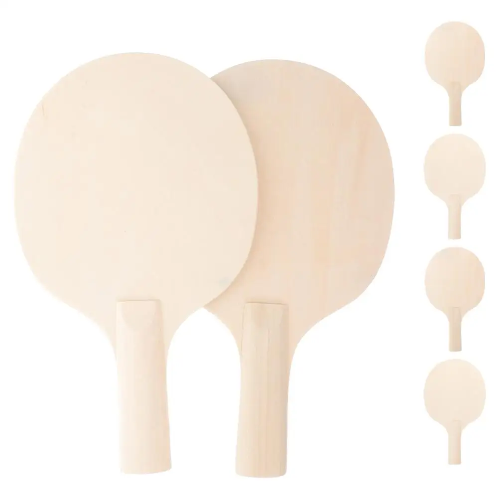 DIY Table Unpainted Wooden Diy Craft Table Tennis Paddles Racket Craft Game Kits Lightweight Pong Paddles Sport Game