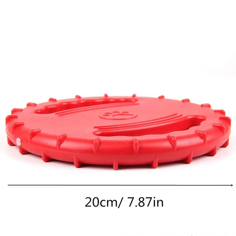 Juguetes OVNI para mascotas, discos voladores para perros pequeños, medianos y grandes, juguete interactivo para masticar, resistencia a las mordeduras, disco volador Fetch de goma