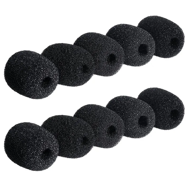 5PCS Headset Replacement Foam Microphone Cover Telephone Headset Case Microphone Windscreen Microphone Pads Sponge Covers