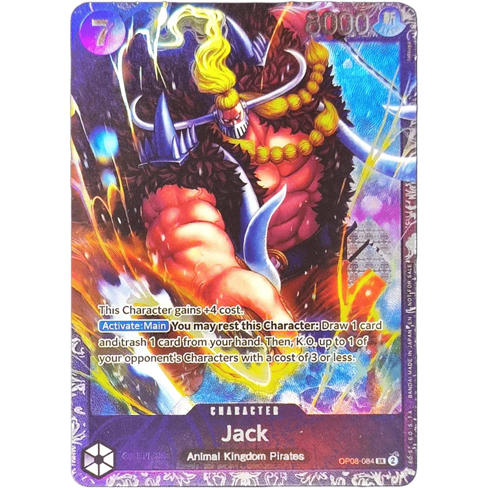 EEN STUK Collectie Kaarten OP08 San-Gorou Roronoa Zoro Jack Perona NL Hoge Kwaliteit DIY Self Made Game Anime kaarten Gift Speelgoed