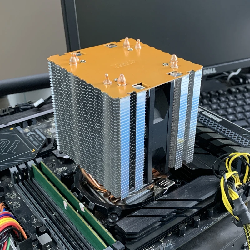 

CPU Air Cooler Silent Tower 4 Heatpipes PC Radiator for Intel LGA 1151 1155 1200 1700 2011 X79 X99 AMD AM3 AM4 AM5 Ventilador