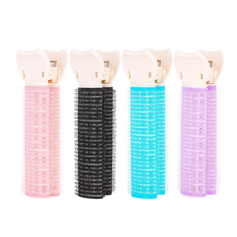 6Pcs Bangs Hair Root Fluffy Hair Clips Lazy Top Styling Curling Barrel Portable Korean Clips Hair Rollers