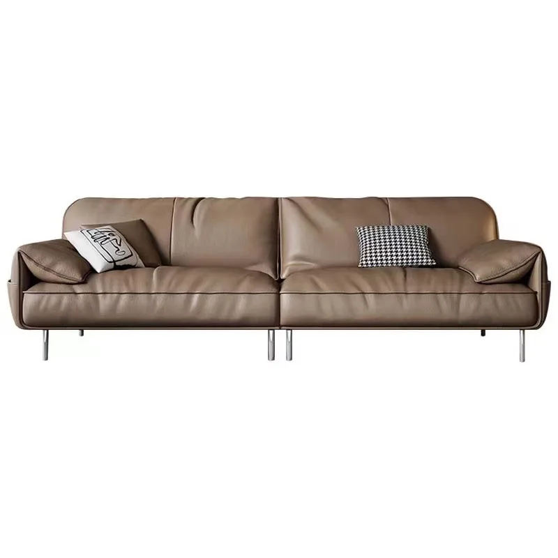 

Office sofa, business reception room, lounge area, negotiation leather solid wood sofa