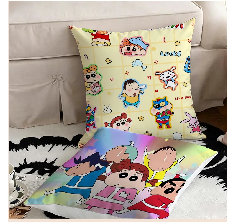 CRAYON S-SHINCHAN 인쇄 베개 커버 침대  - Home Decor Sofa 리뷰 및 가격