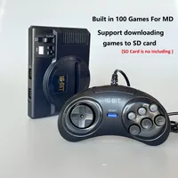MD100 16 BIT HD MEGA DRIVE Super Mini Md Game Console HD Video 16bit TV Games Built in 100 Games（Did not include TF Card)）
