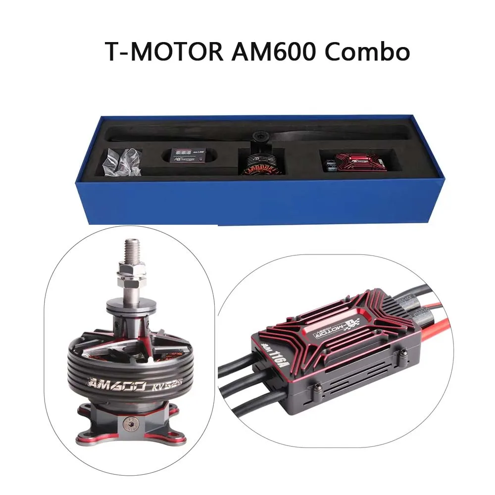 

T-MOTOR AM600 Combo KV525/KV555 (AM600+AM116+16x8prop) Нелеасч Экстремальный потенциал с до 8298 г тяги