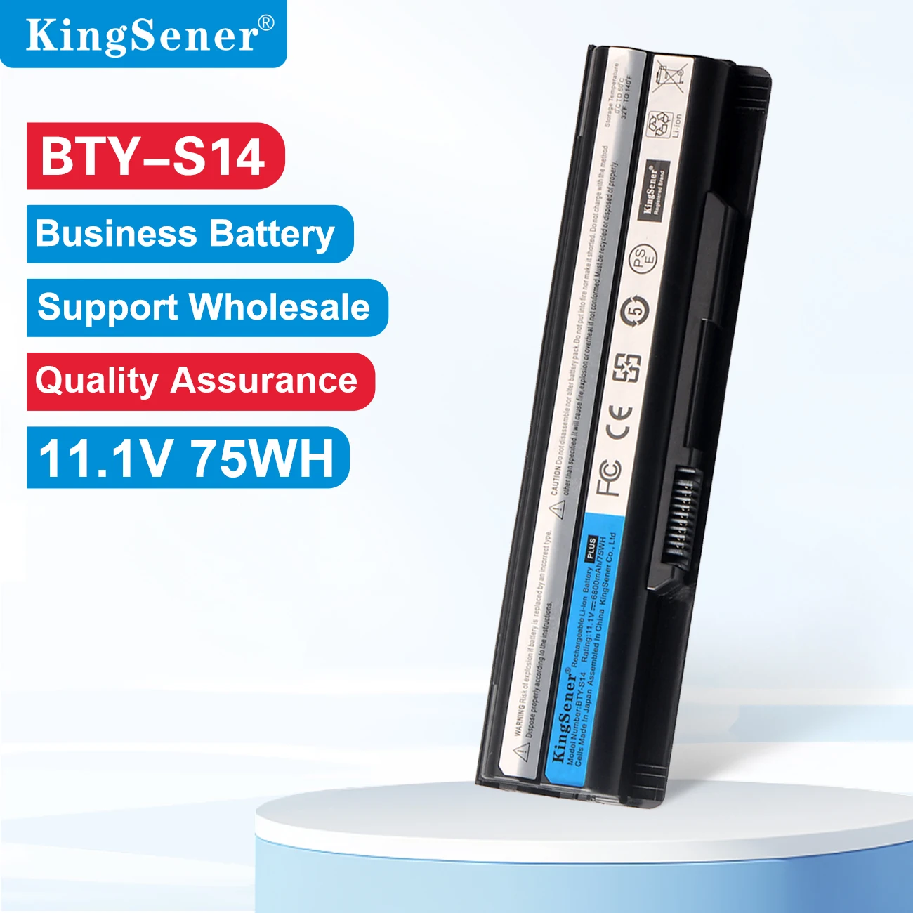 

KingSener 6800mAh BTY-S14 Battery For MSI GE70 GE60 CR41 CX61 CR70 BTY-S15 CR650 CX650 FR400 FR600 FR610 FR620 FR700 FX420 FX600