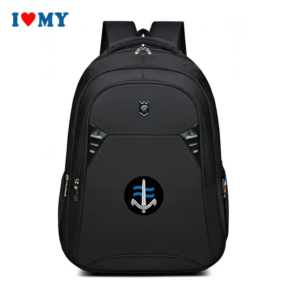 

Black Dual Shoulder Sports Backpack for Men Women, Lightweight Large Capacity School Travel Bag, College Daypack