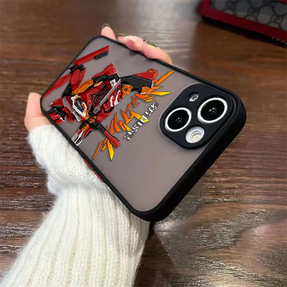 Mecha N-Neon G-Genesis 01 02 غطاء ماتي جراب هاتف ل ممن لهم رينو 14 14F 13 13F 8T 8 8Z 7 7Z 6 6Z 5 5F 4 4F لايت 2F 2Z حافظة من البولي يوريثان