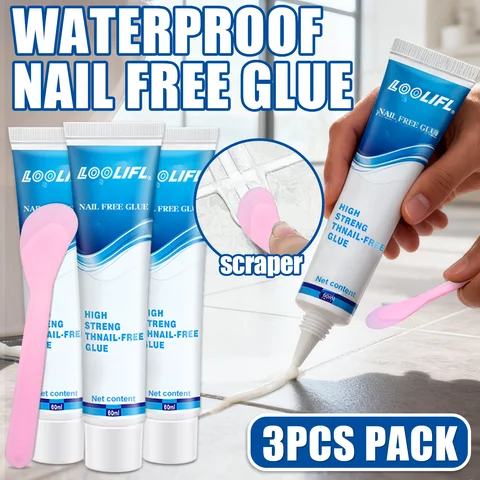 Keywords strong glue, nail-free glue, strong bonding, replacing glass glue, tile glue, seamless installation, hole-free glue