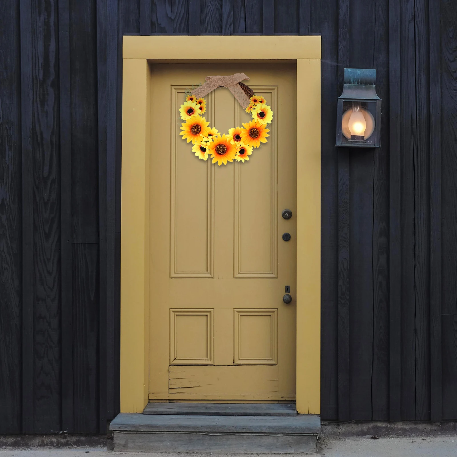 

Artificial Sunflower Vivid Plants Shopwindow Front Wall Hanging Decoration Door Wall Hanging Photo Prop Lasting Use