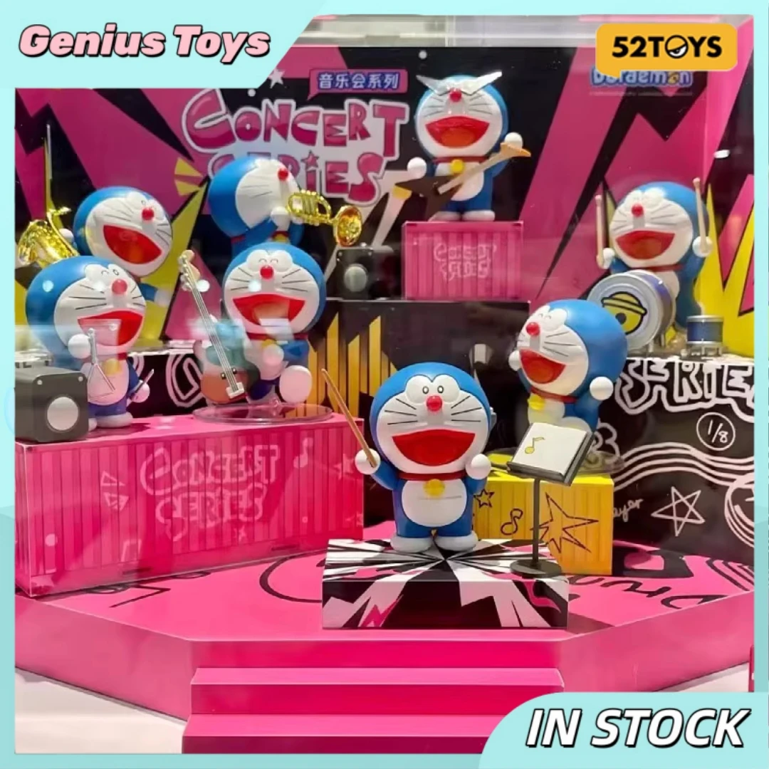 

52TOYS Doraemon Concert Series Blind Box Collectible Figures Cute Creative Decorative Ornaments Dolls Children Toys Girls Gifts