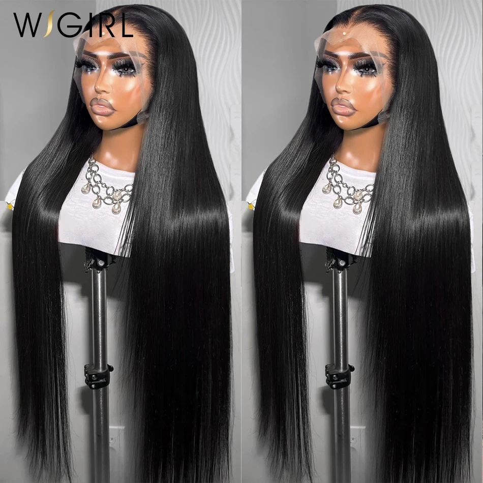 Wigirl 250% Bone Straight 13x4 Lace Front Human Hair Wig Transparent Remy 13x6 Lace Frontal Wig Human Hair For Women