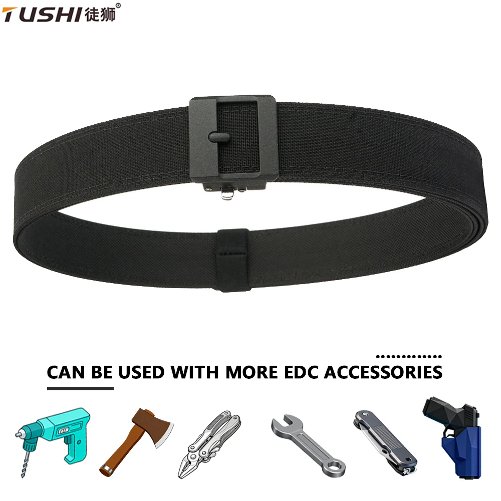 TUSHI Multi-size Quick Release Tactical Belt for Men Fashion Gun hanging Military Belt Outdoor Fishing Girdle IPSC Accessories