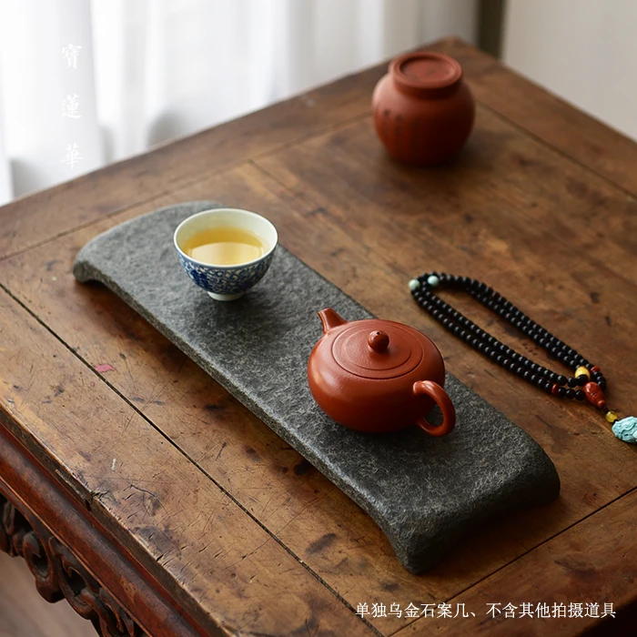 Dry tea tray nourishing pot holder stone tea table saucer cup holder stone kettle holder stone tray