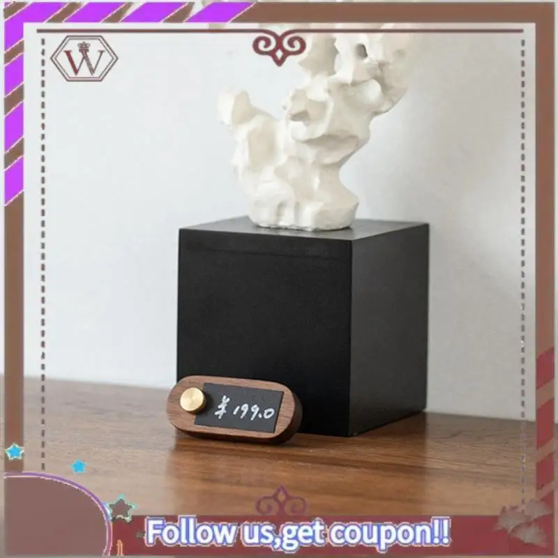 ABBG-1PCS Solid Wood Small Price Display Card Cake Product Tag Simple Handwritten Label Durable Easy Install